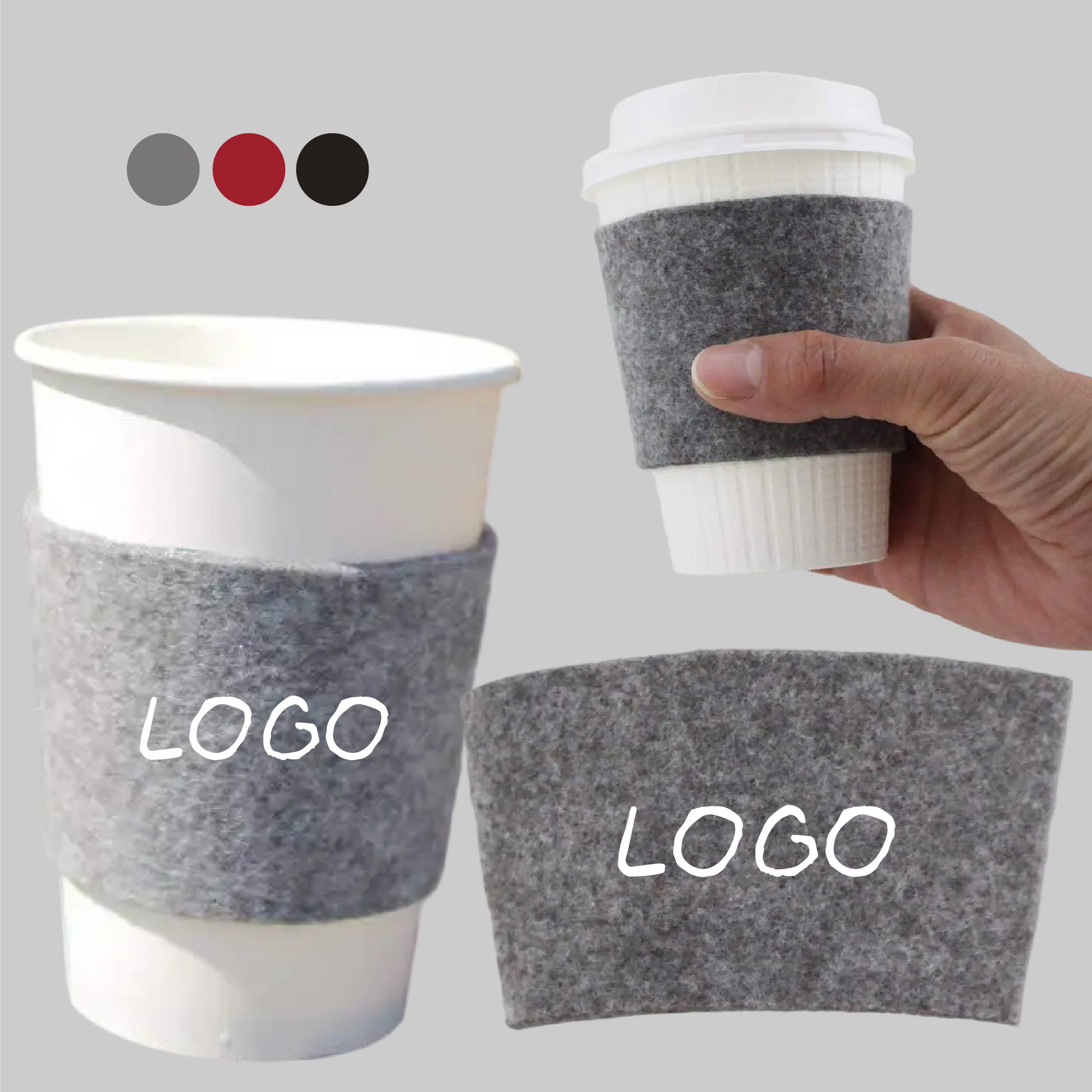 Coffee Sleeve, custom koozie with logo imprint 2