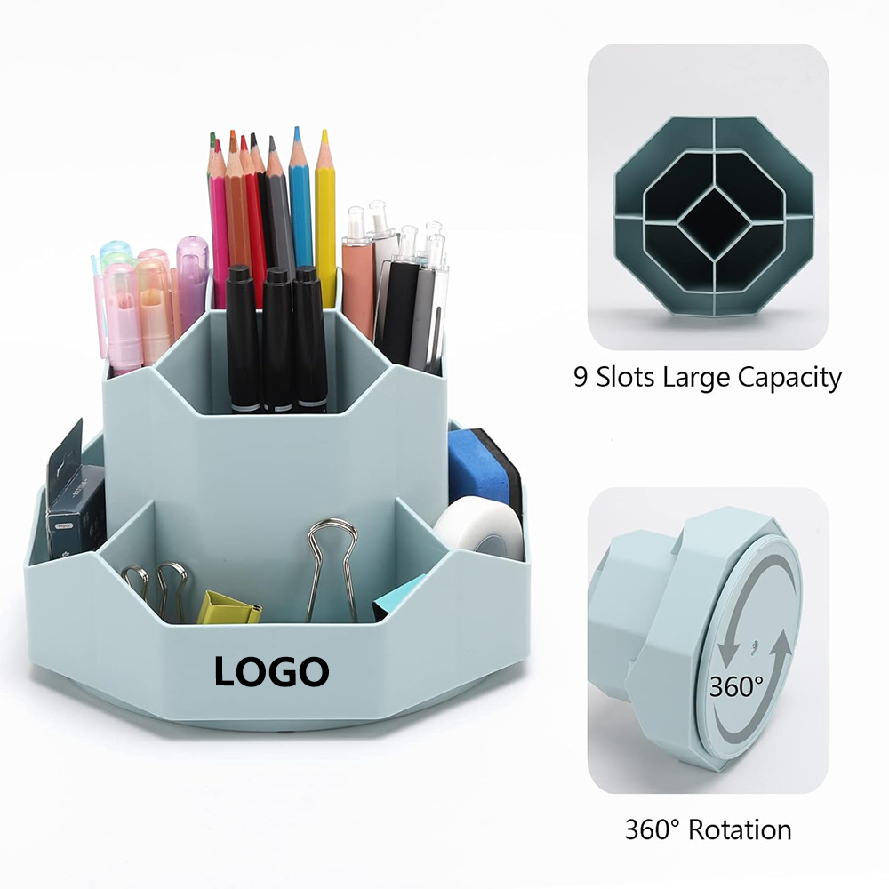 Slots 360° Rotating Pencil Pen Organizer 2