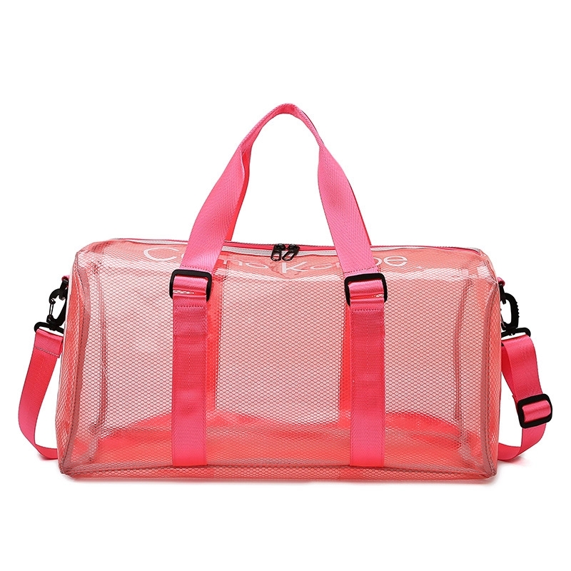 Custom Clear PVC Gym Sports Travel Duffel Bags 7