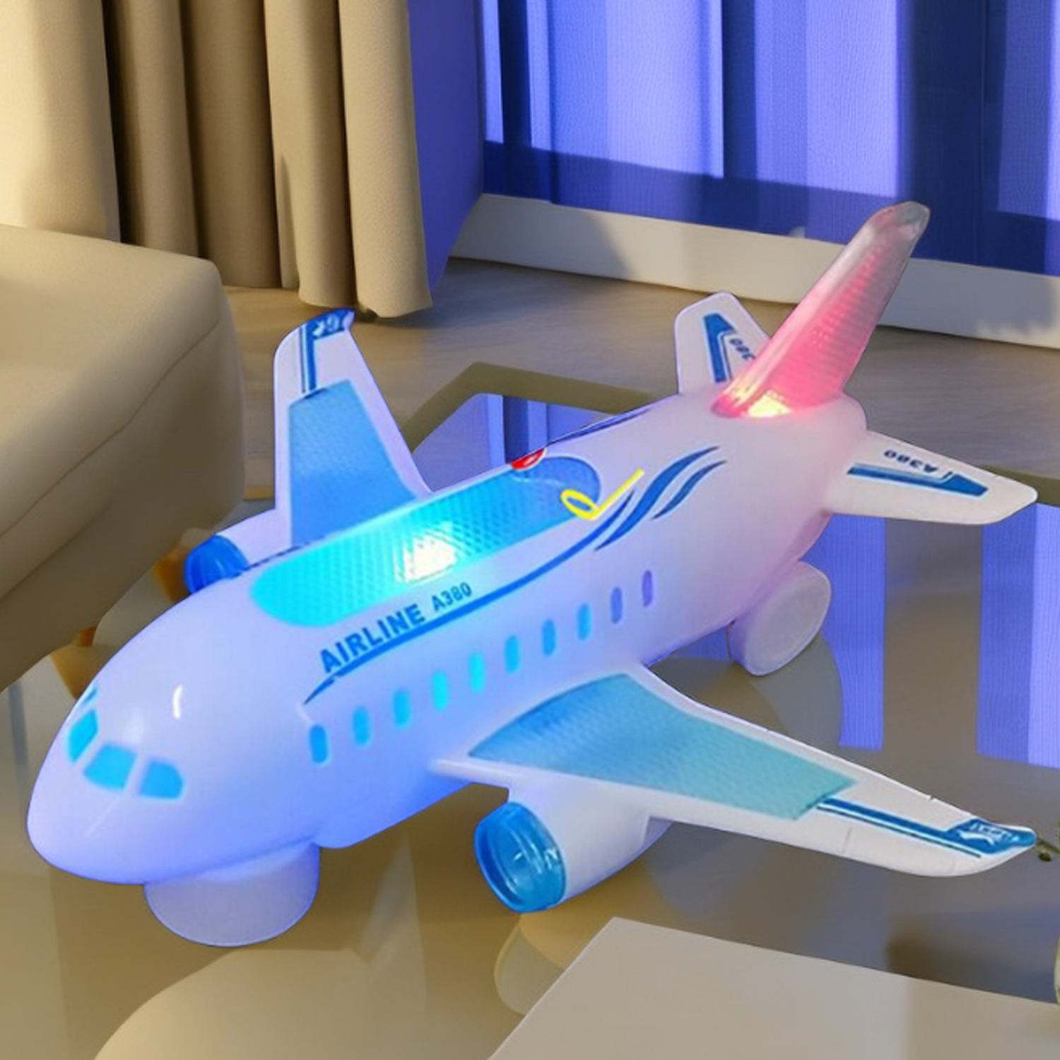 Wanxiang electric luminous music airplane model 6
