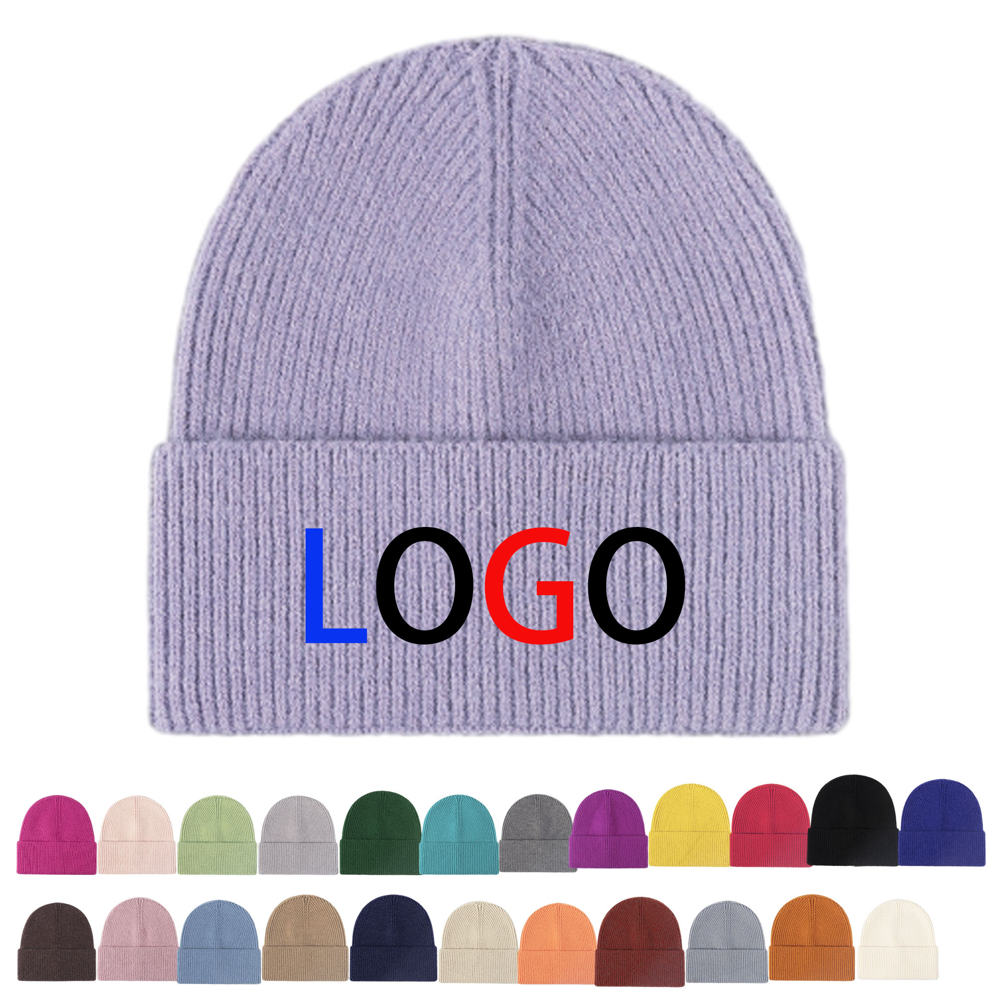 Colorful Knitted Customizable Woolen Hat 2