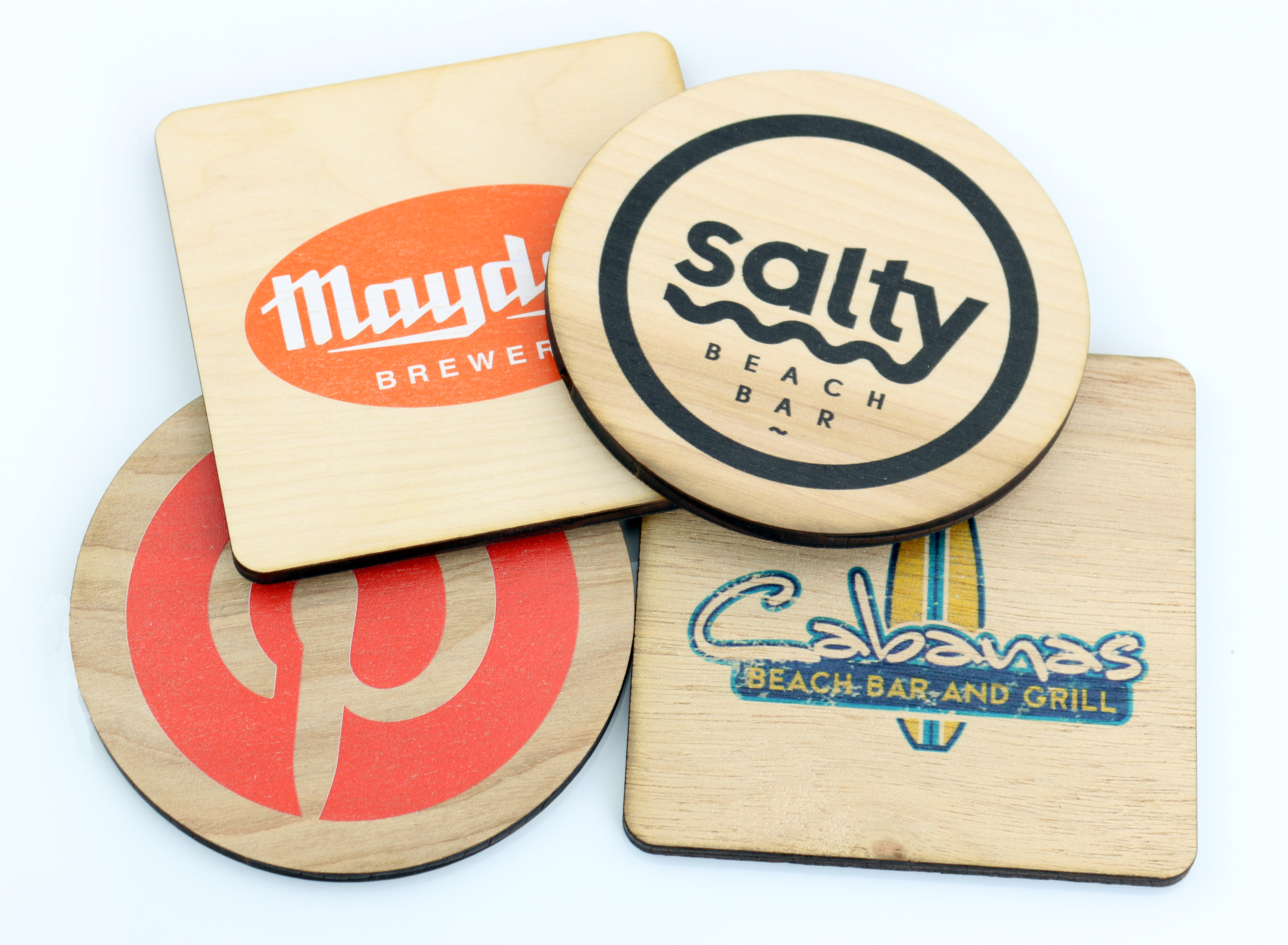Square Wood Coasters with full color imprint 4