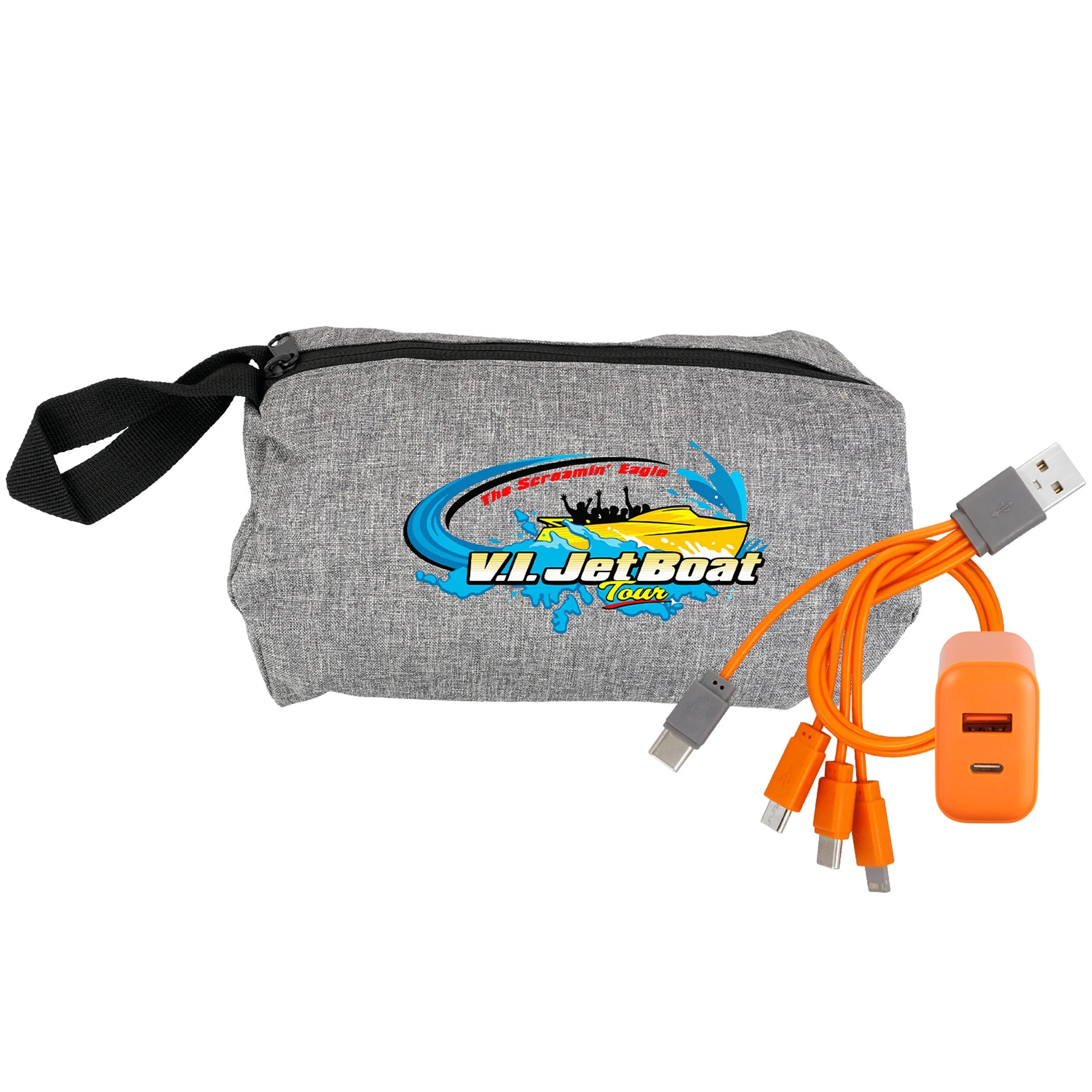Recycled Travel Pouch Fast Charger Set 13