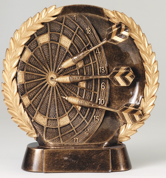Darts High Relief Circular Plate Award 1