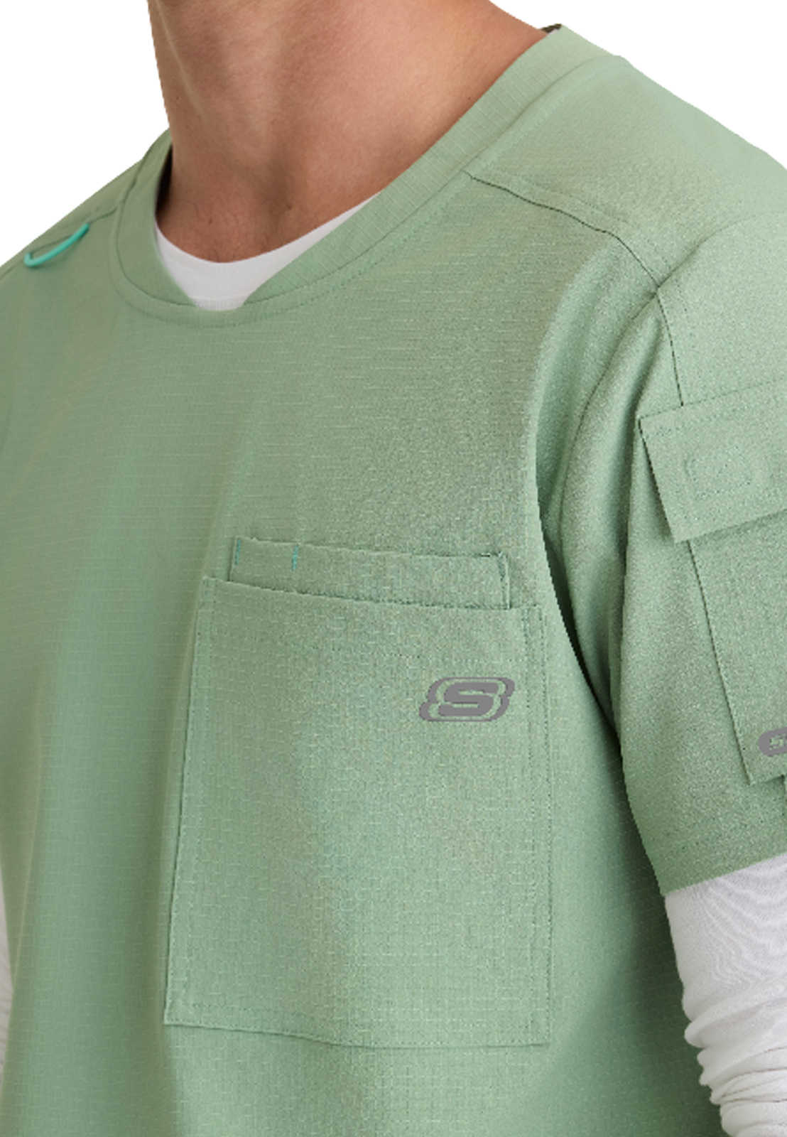 Skechers Ripstop Collection - Men's Three-Pocket Round Neck Station Scrub Top 15