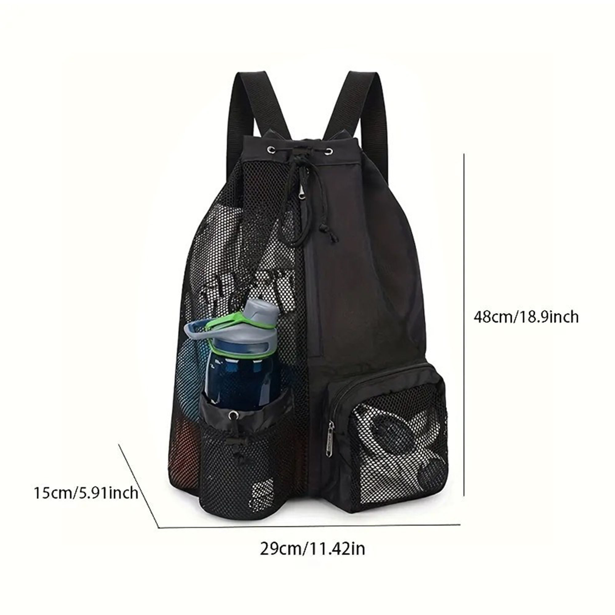 Mesh Drawstring Backpack with Wet Bag 3