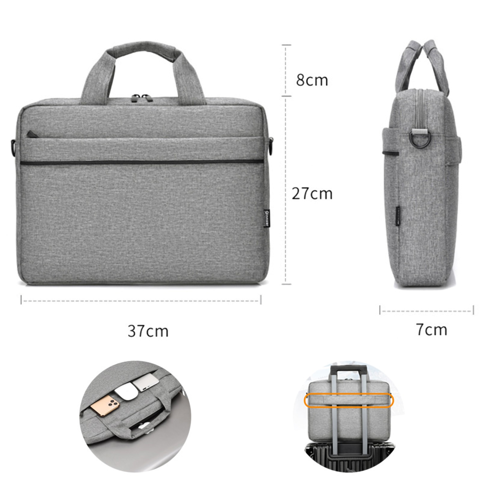 Padded Laptop Bag with Strap 2