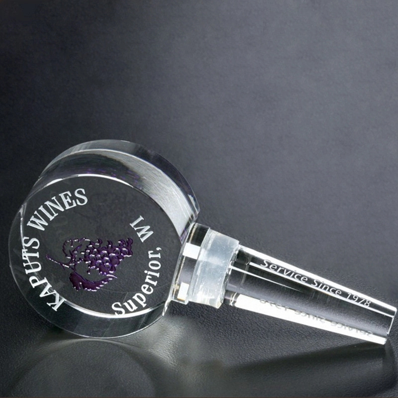 Crystal Wine Bottle Stopper - Circle 3