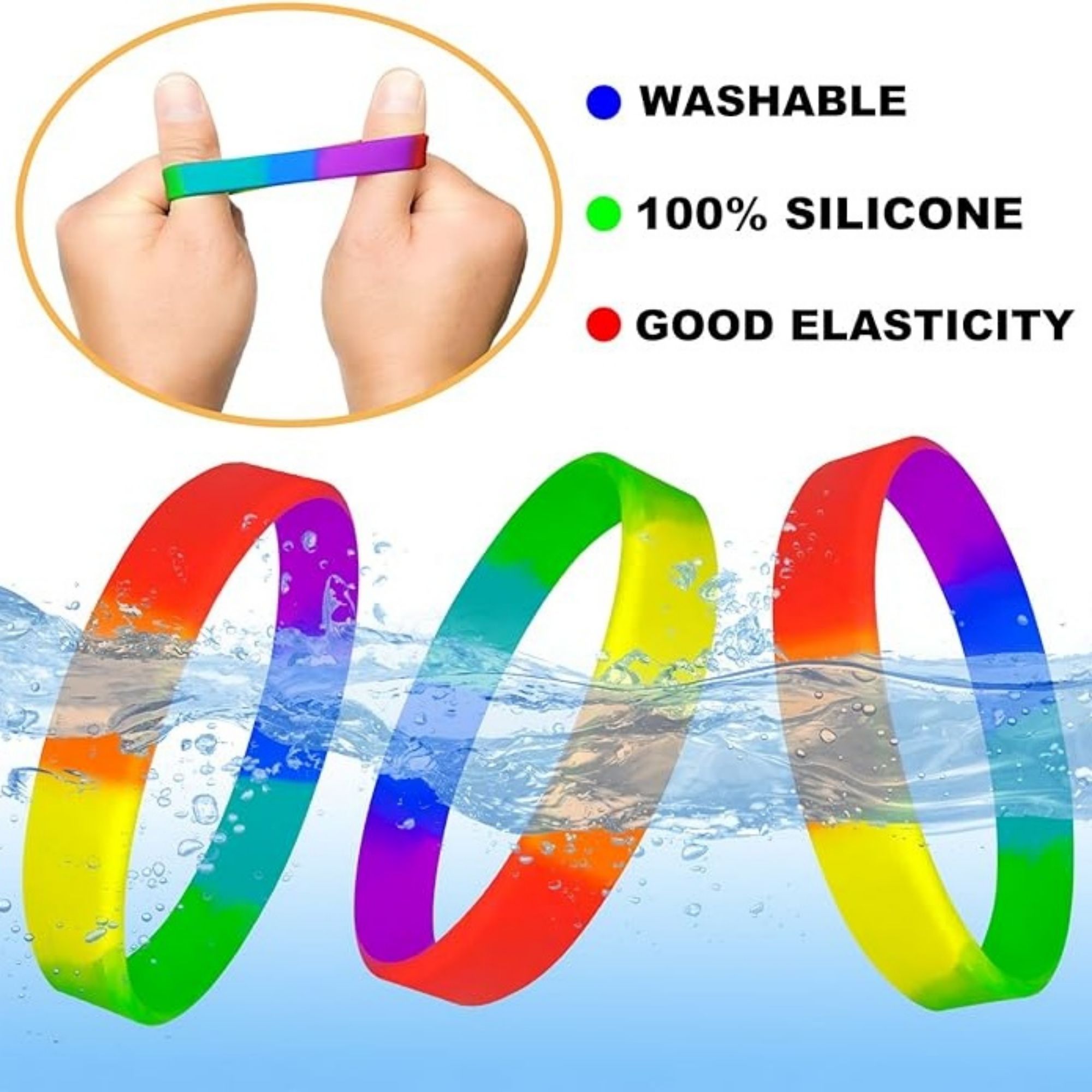 Colored Silicone Wristband 3
