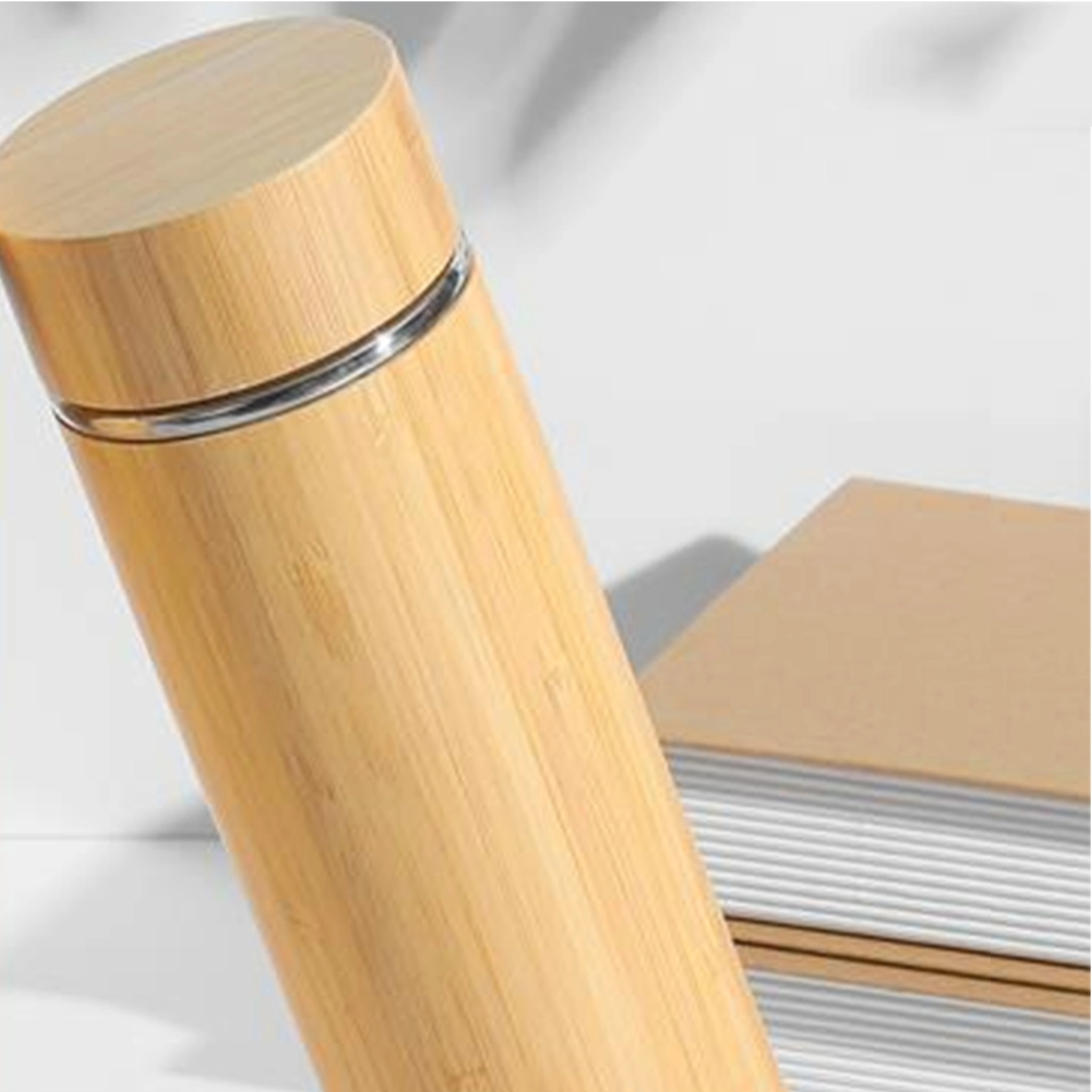 16 OZ Vacuum Sealed Bamboo Bottle 3