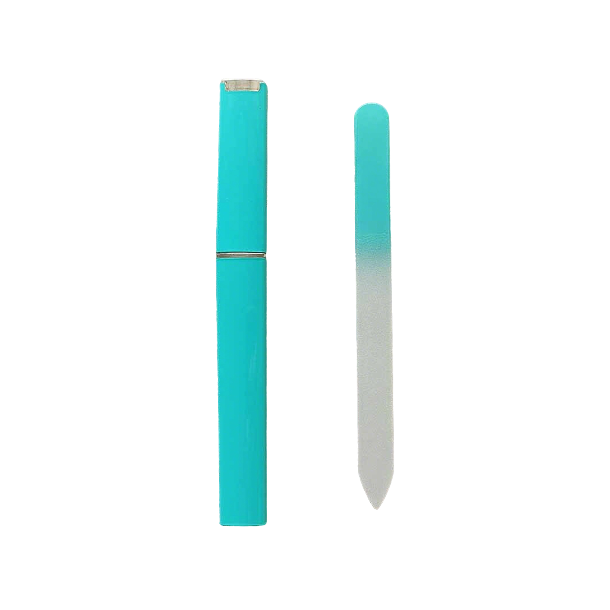 Double Sided Glass Nail File With Protective Case 5.9" 3