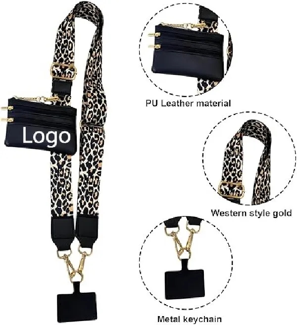 Phone Strap with Zippered Pouch 6