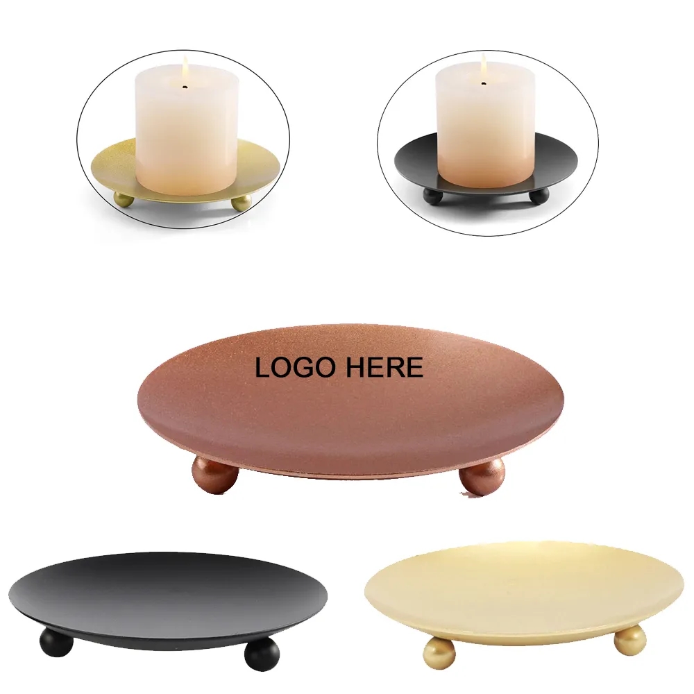 Iron Plate Candle Holder Base 2