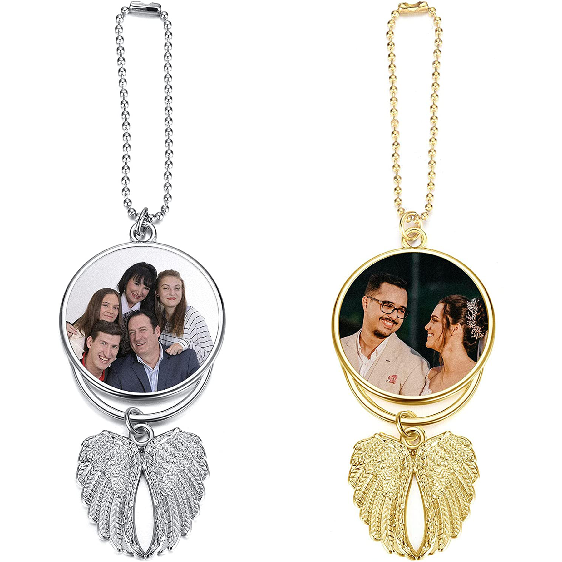 Custom Photo Car Hanging Ornament Angel Wing 4