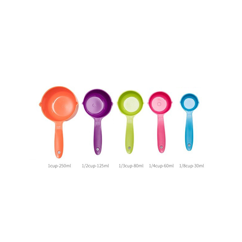 5-Piece Colorful Measuring Cup Set – Large Cup Size 9