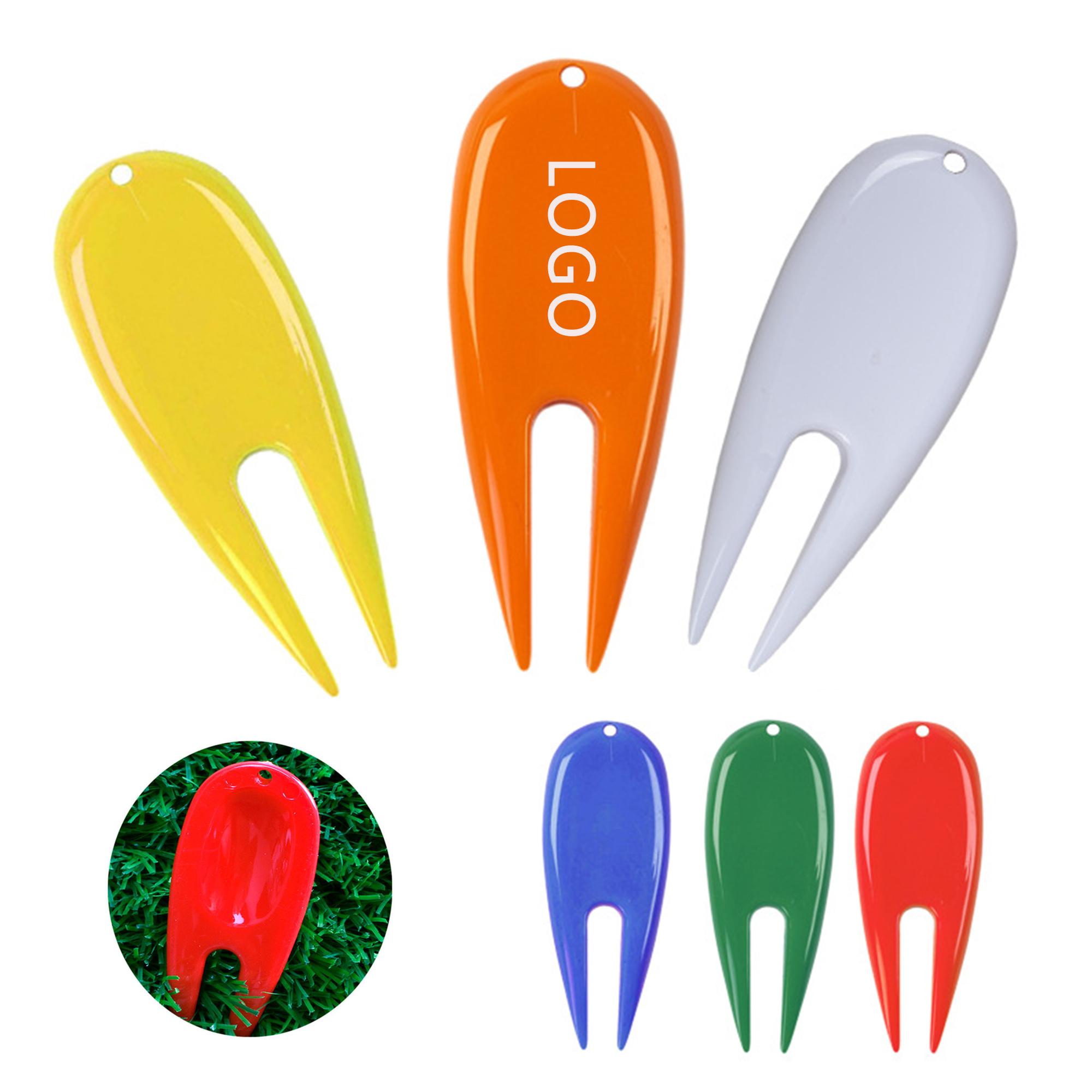 Plastic Golf Divot Tool Durable Turf Repair Aid 9