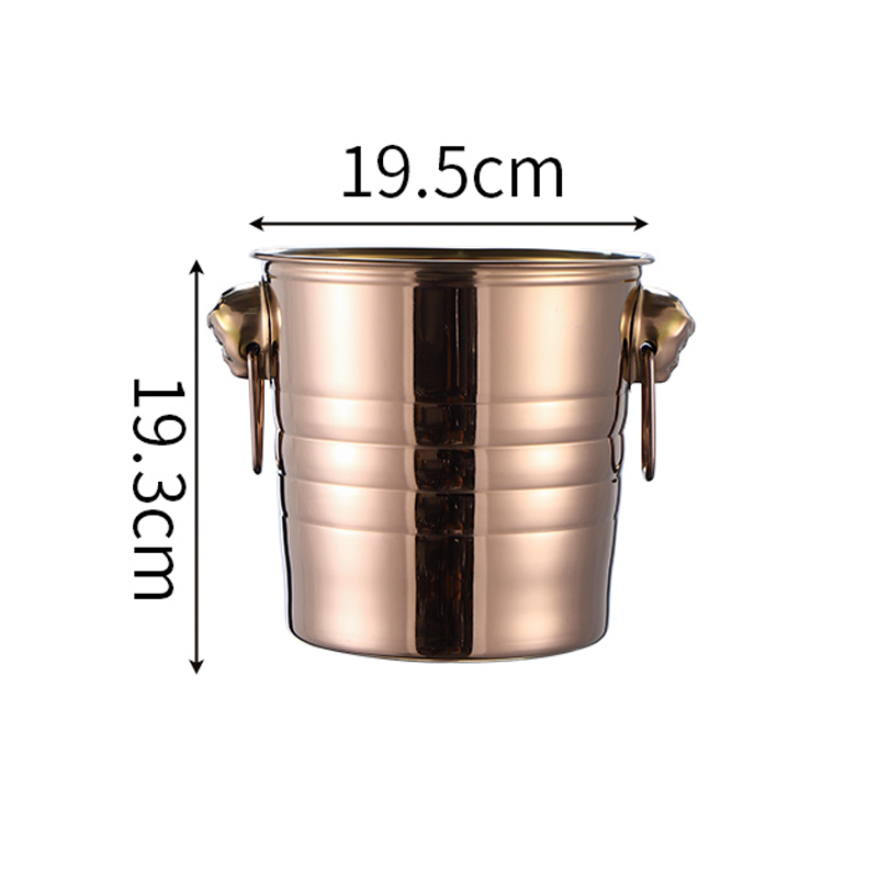 3L Stainless Steel Champagne Beer Ice Bucket 4