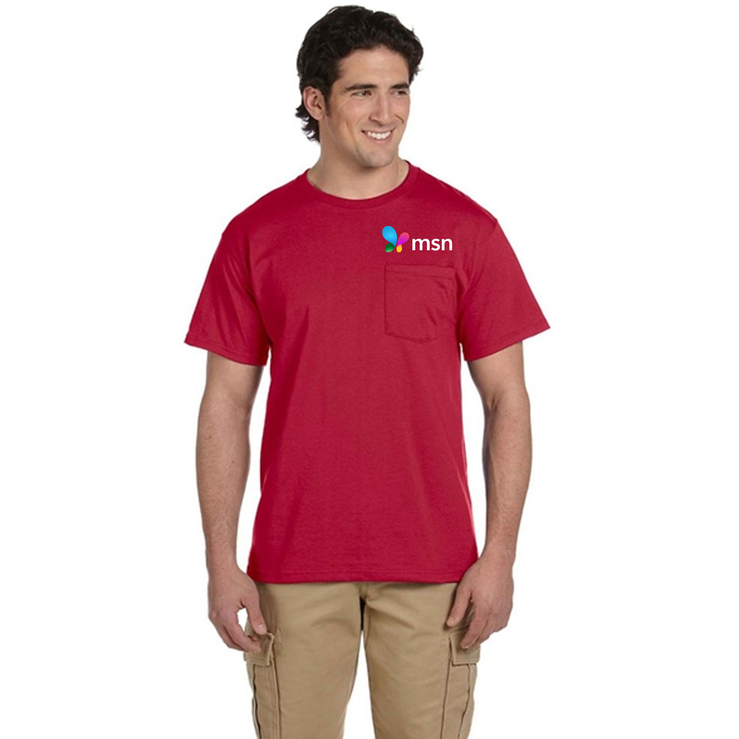Jerzees 5.6 oz 50/50 Cotton / Polyester T-Shirt w/ Pocket 1
