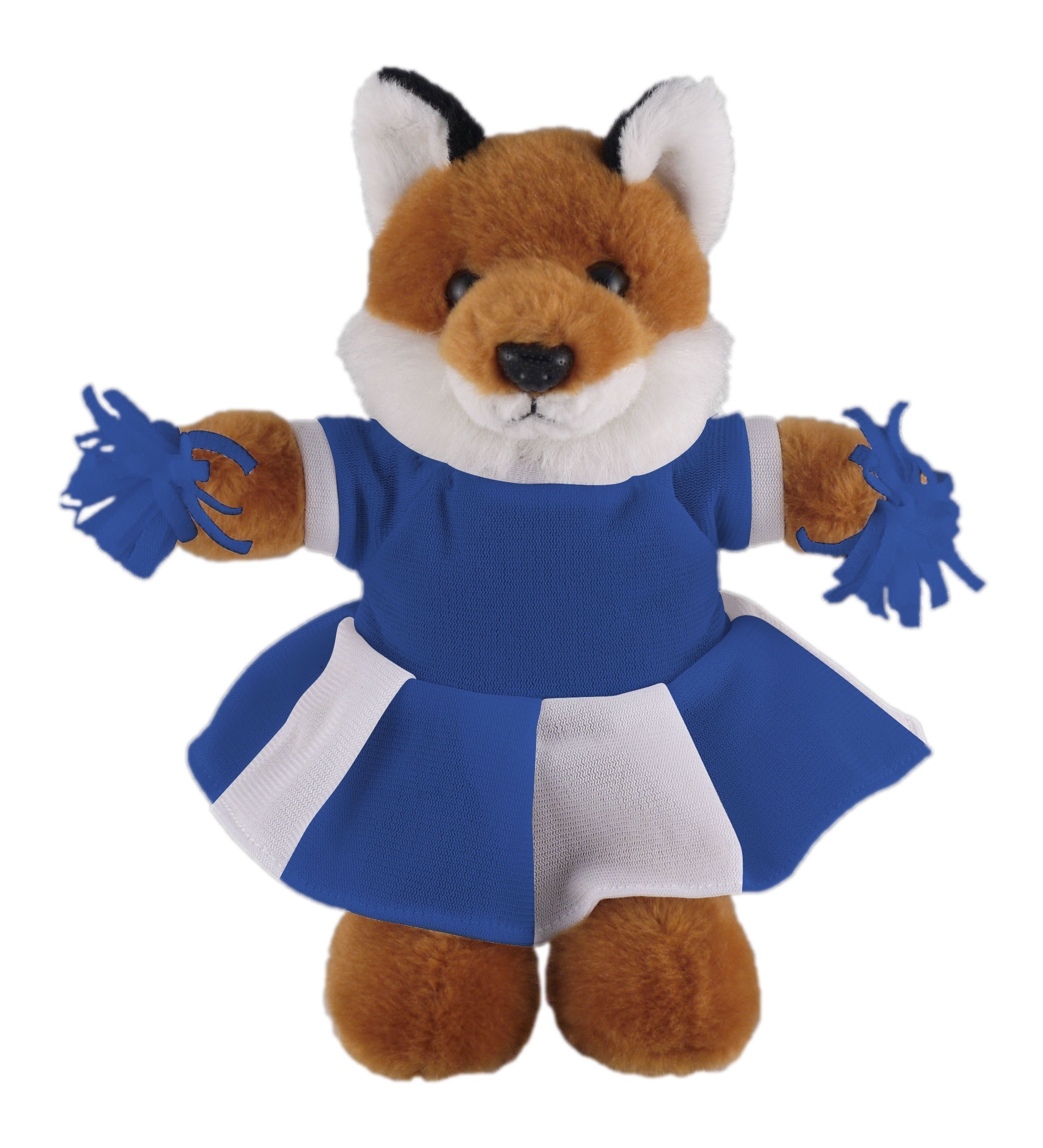 Soft Plush Stuffed Fox with Cheerleader Outfit 2