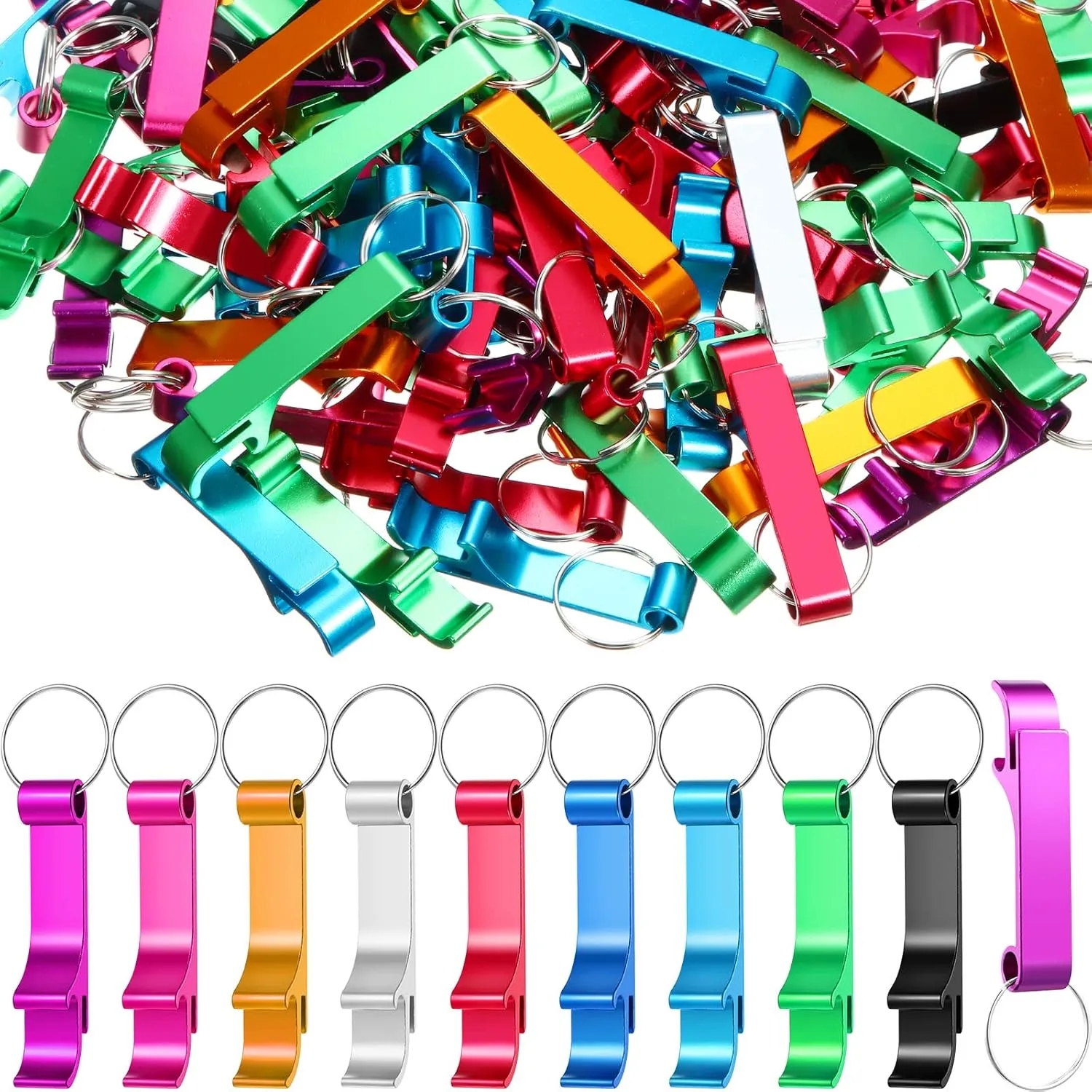 Aluminum Bottle Opener Keychain Ring 4