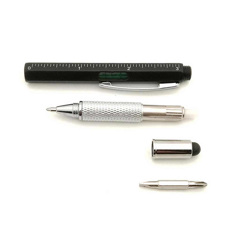 Six in one multifunctional 1.0mm tool ballpoint pen 6