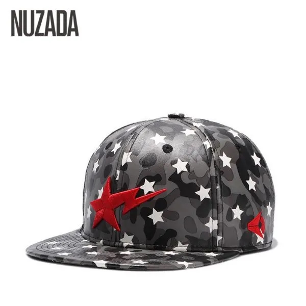 Custom All Over Print Leather Snapback Hat 5