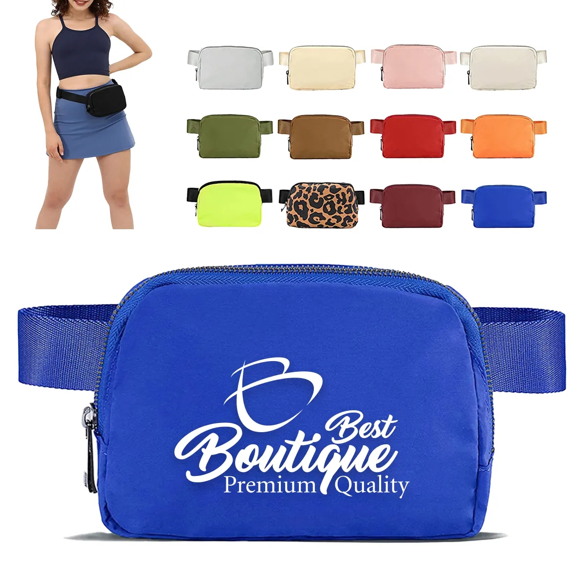 Fanny Pack Crossbody Waist Bag Sling Belt Pouch Waterproof 5