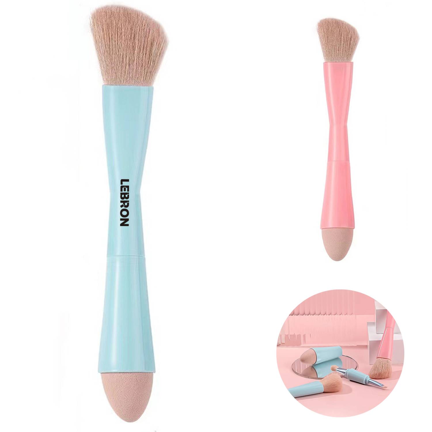 Portable 4 in 1 Set Single Multi beauty makeup brush
