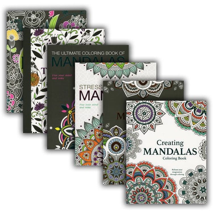 Mandalas Adult Coloring Books - 6 Volumes 2
