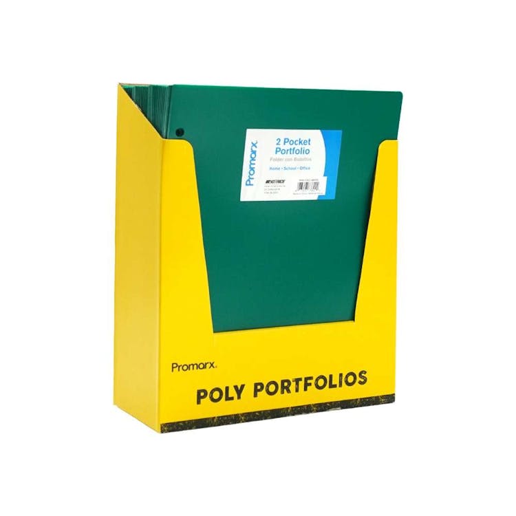 2 Pocket Poly Portfolios - Green 1