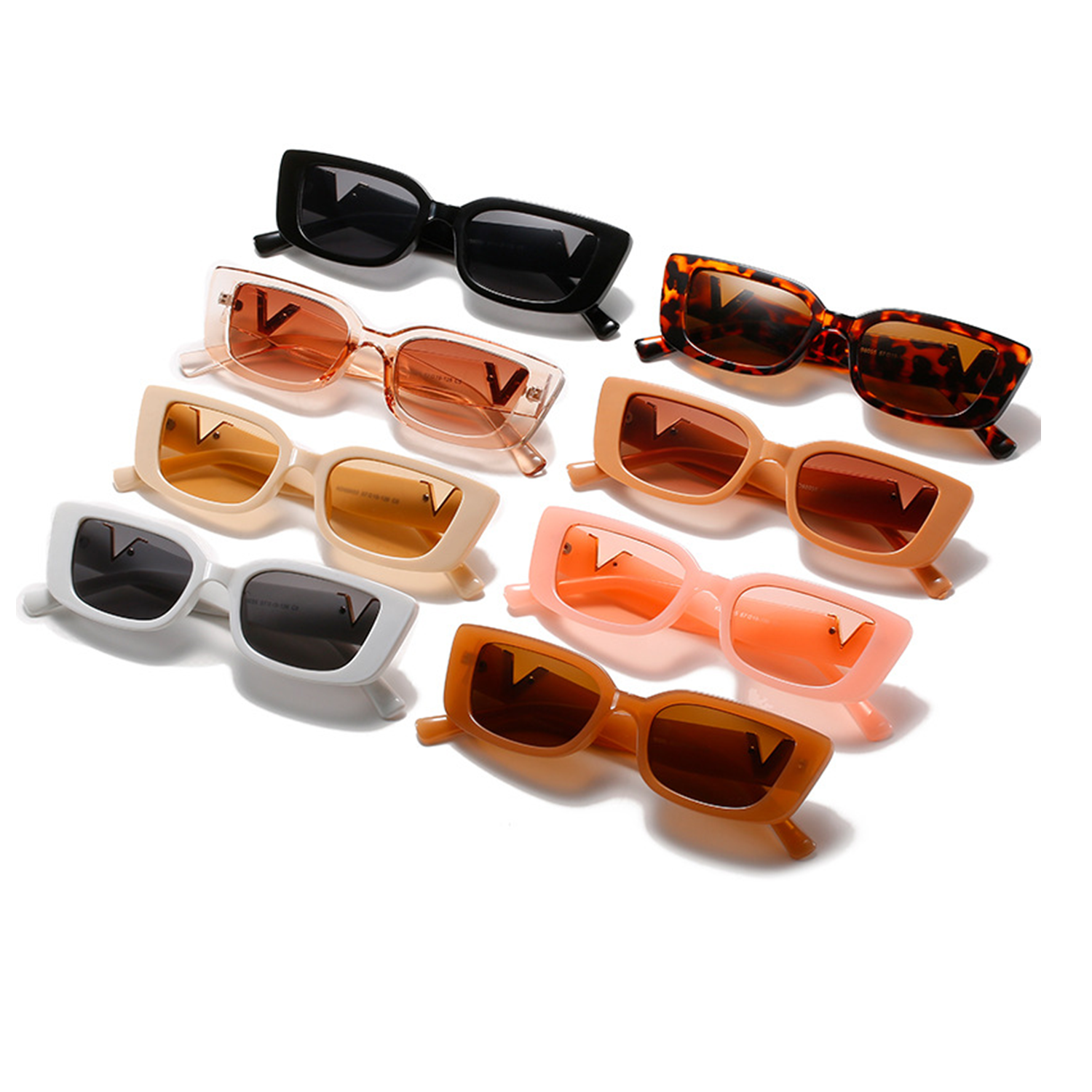 Vintage Rectangle Sunglasses UV400 1