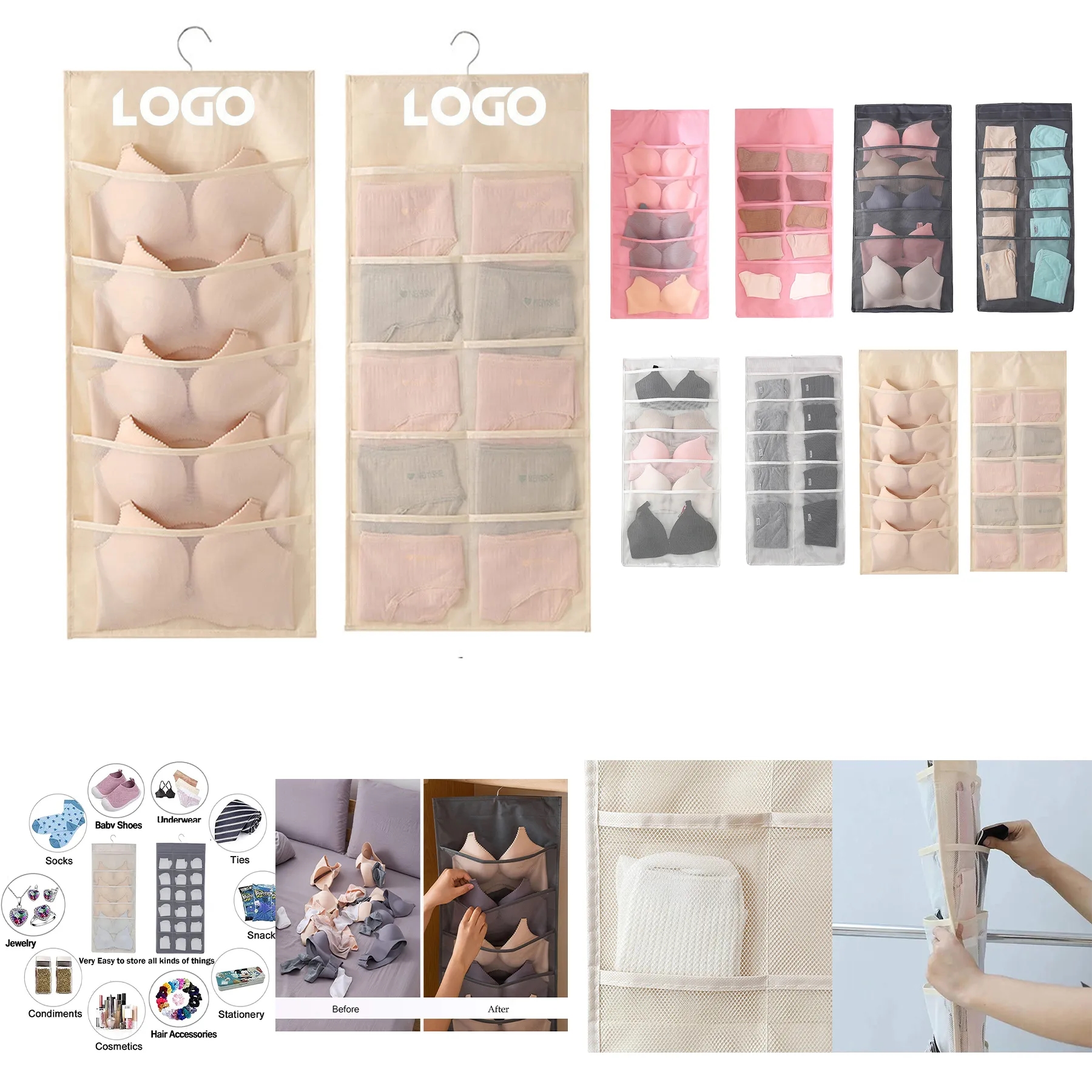 Bra and Underwear Hanging Storage Organizer 2