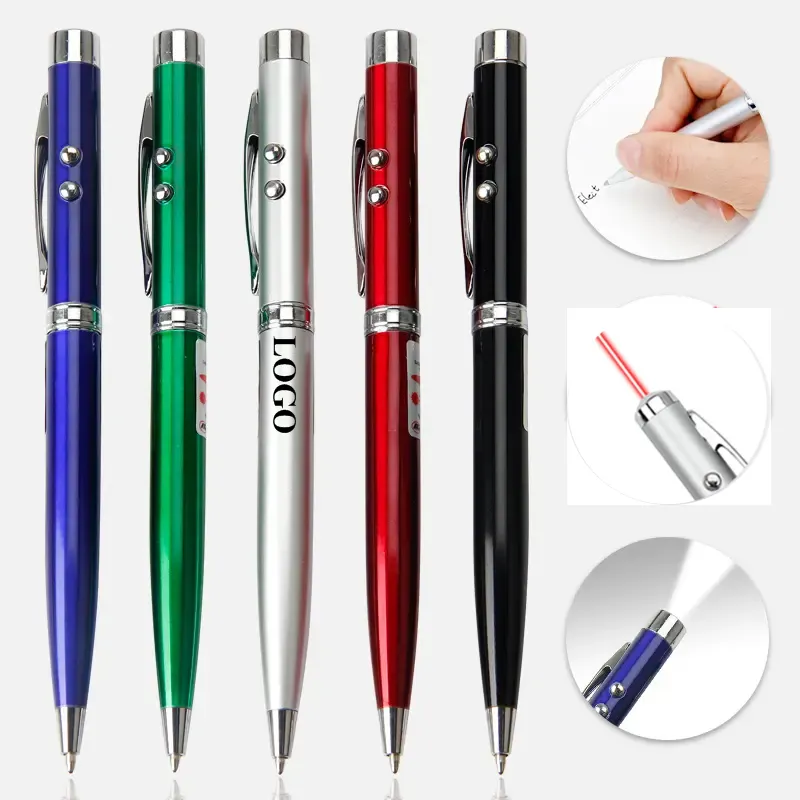 5-In-1 LED Stylus Laser Pointer Touch Screen Ballpoint Pen 6