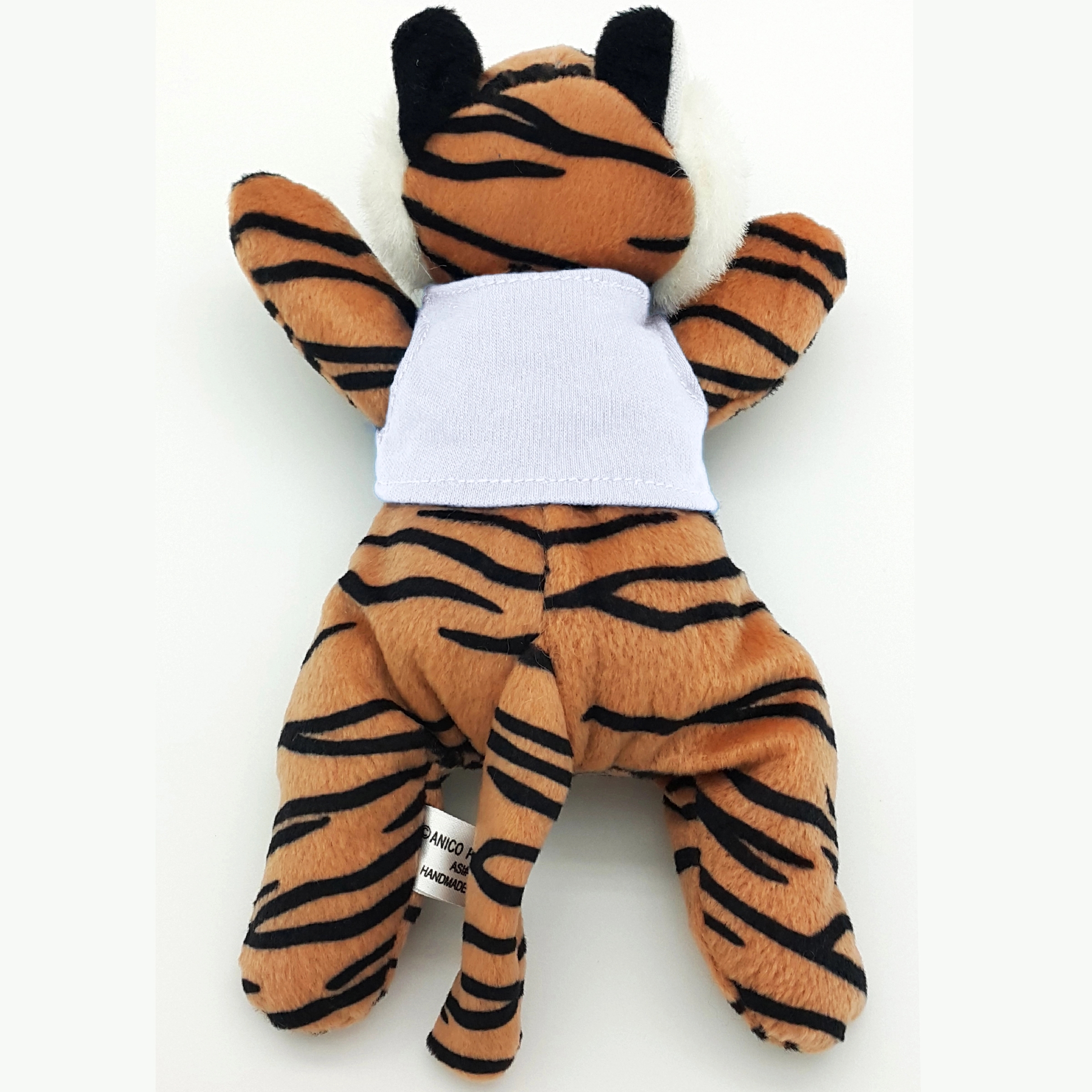 8" Laying Down Beanie Tiger 7