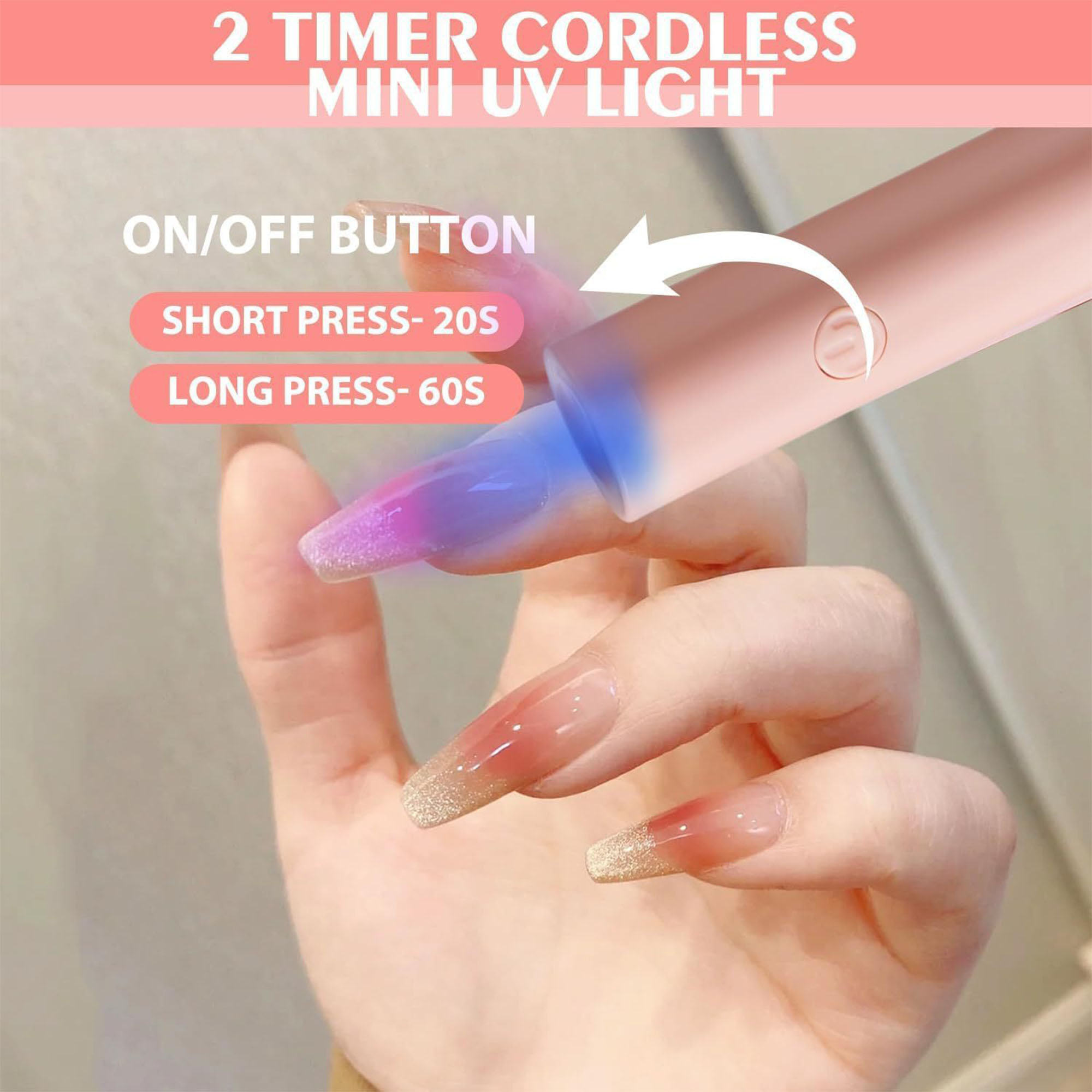 Portable Handheld Nail Straight Light 6