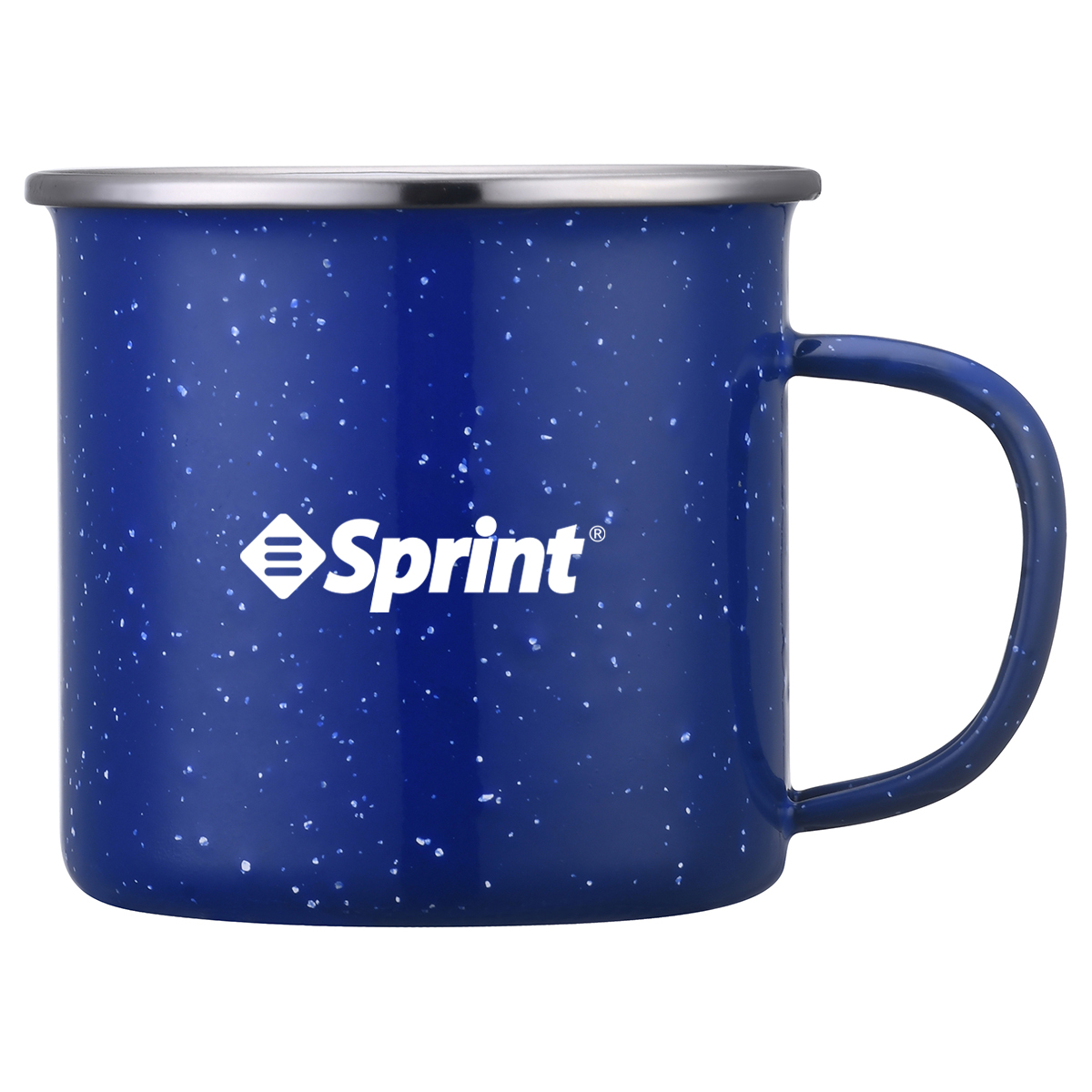 Imari 16oz Speckled Enamel Mug with Stainless Steel Rim 5