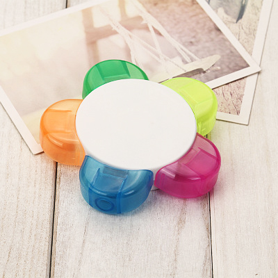 Flower Shape Petals Fluorescent Highlighter 4