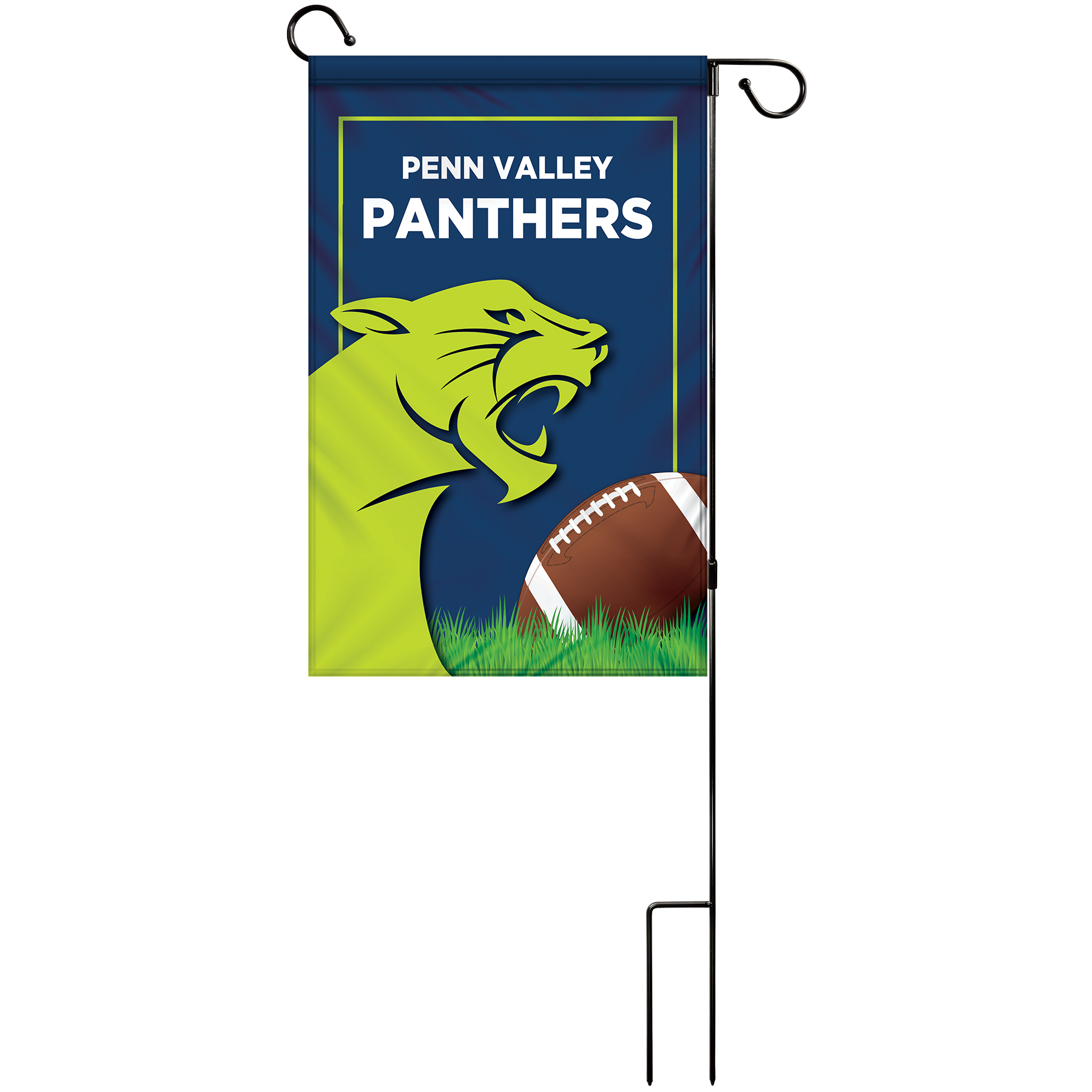 14" x 20" Custom Double Sided Garden Banner with Hardware 4