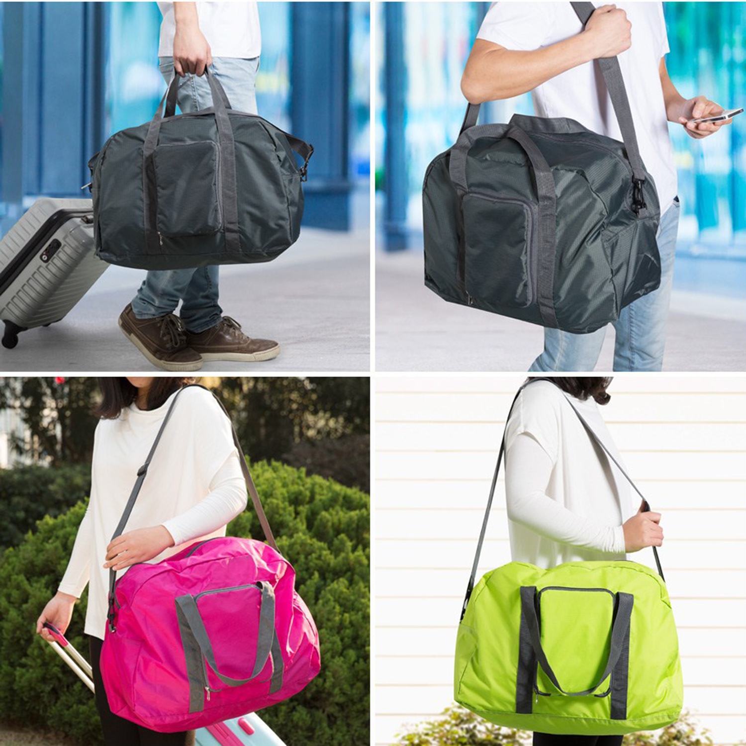 Polyester Lightweight Foldable Travel Duffel Bag 3