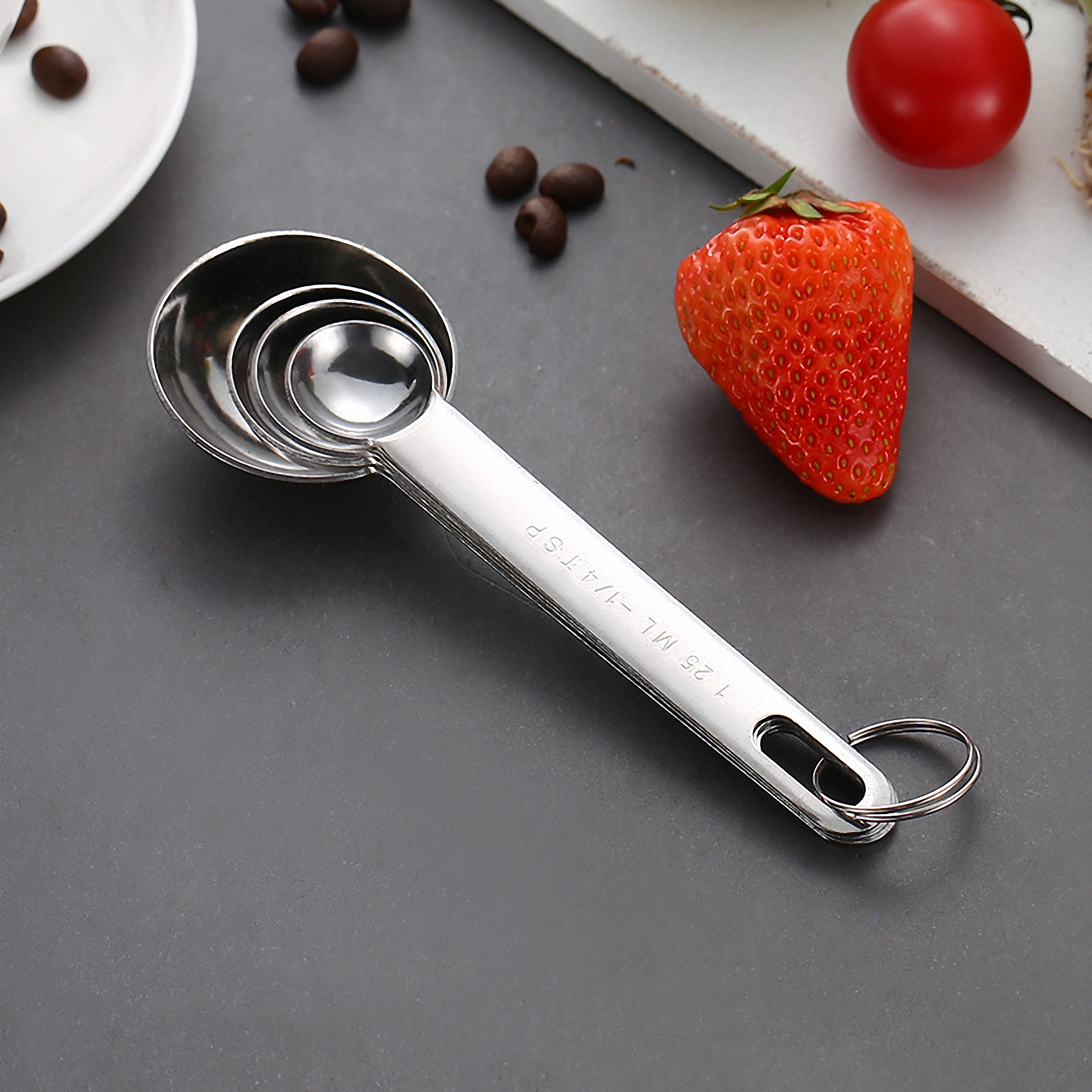 Premium Stainless Steel Measuring Spoons Set 4