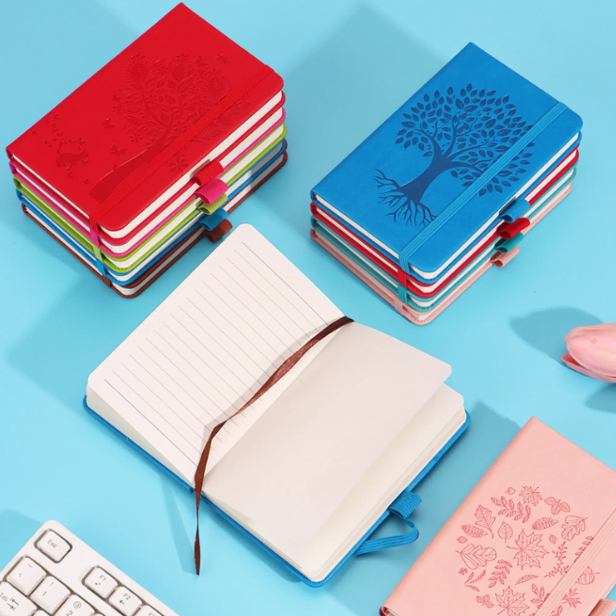 A6 Leather Notebooks with Embossing and Hot Foil 2
