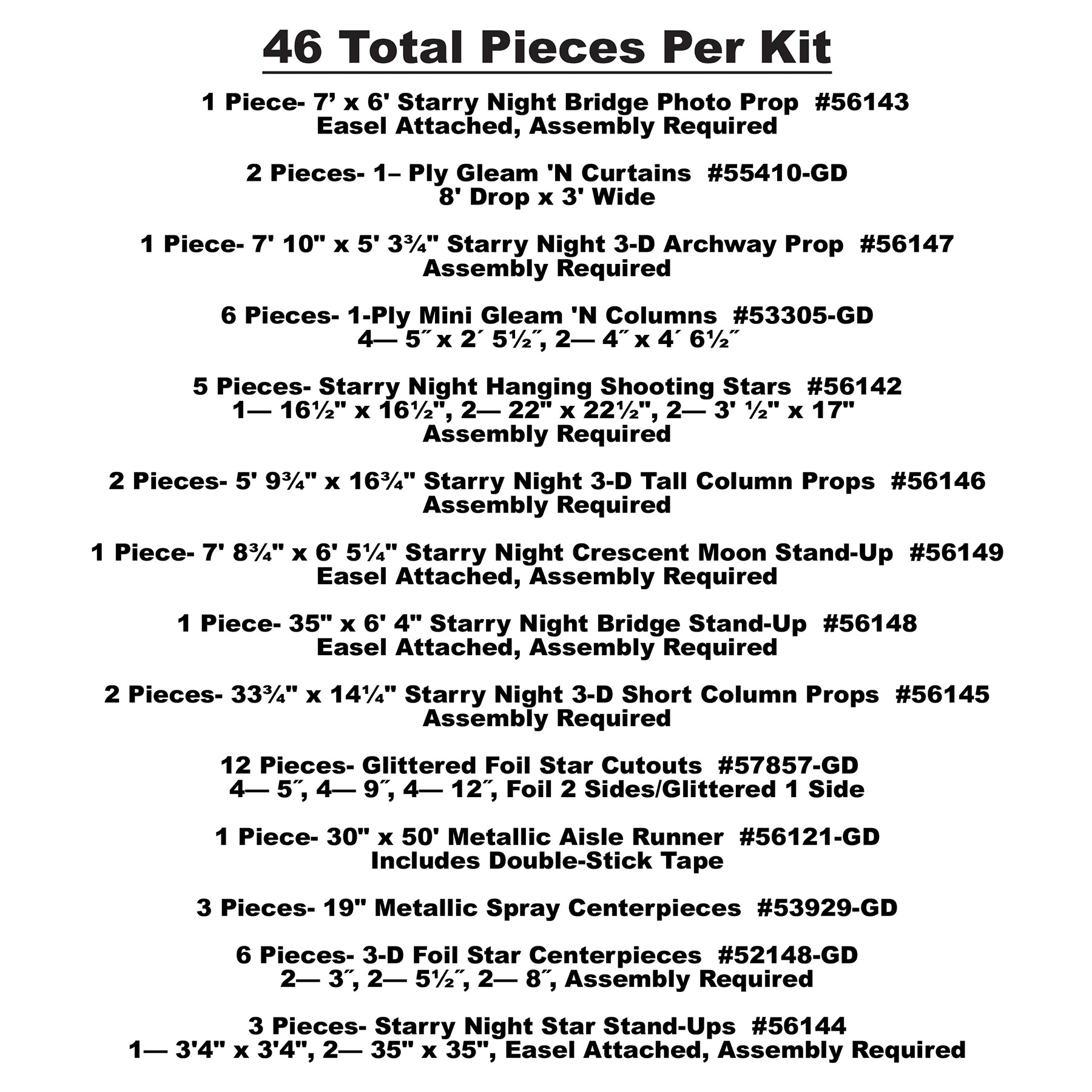 Starry Night Prom Kit 9