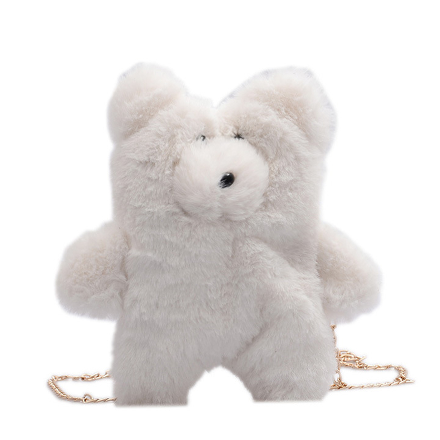 Cotton Large capacity bear shoulder crossover bag 1