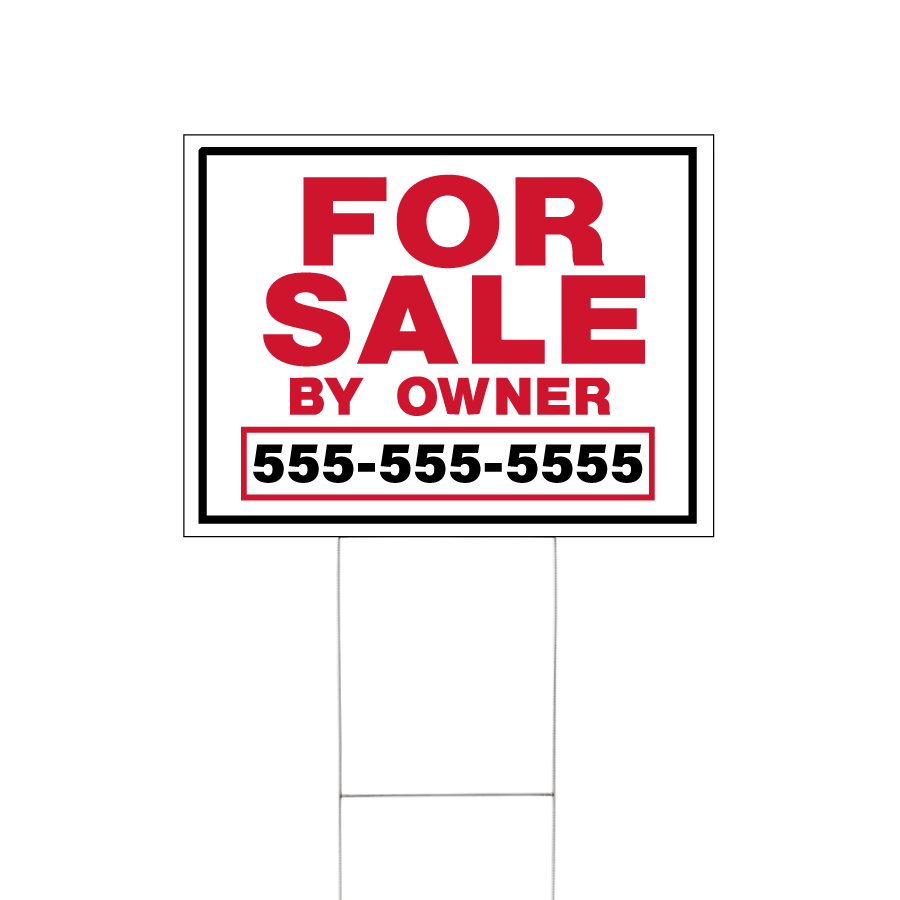 12in. x 18in. Coroplast Lawn and Site Signs