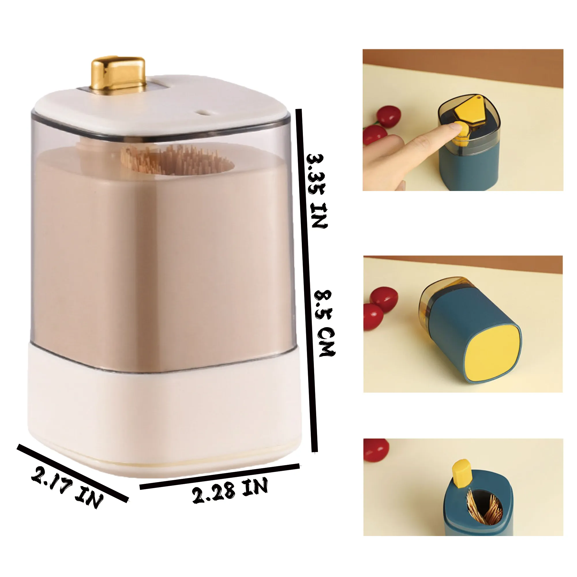 Luxury Square Toothpick Holder 4