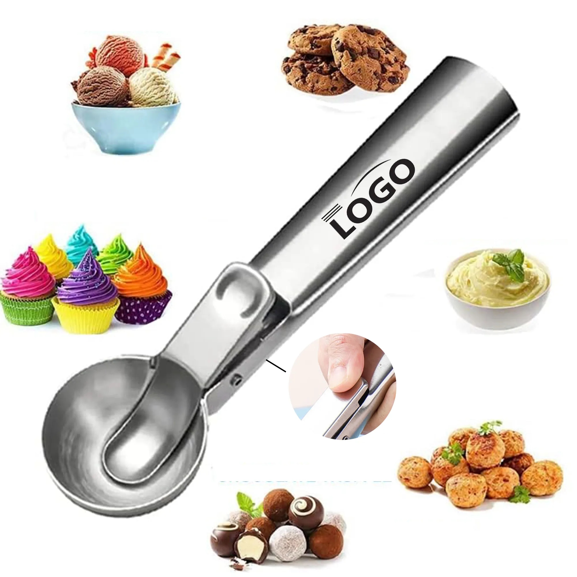 Stainless Steel Ice Cream Scoop 2