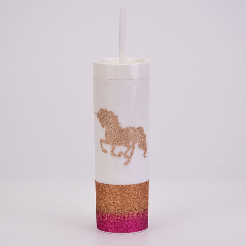 Custom AS Plastic Material Straw Tumbler 4