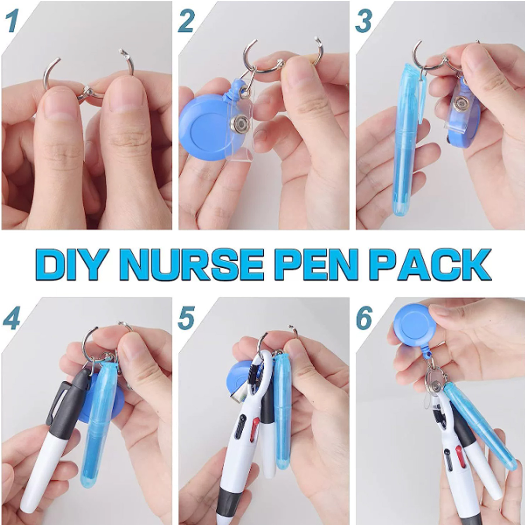 Medical Pen Set with Easy to Pull Buckle 3