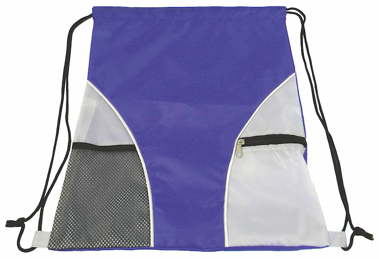 Drawstring Bag w/Mesh Pocket 9