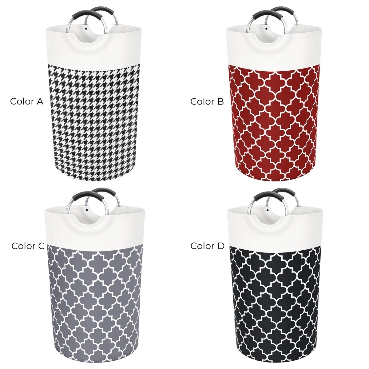 85L Laundry Basket Clothes Hamper Collapsible With Handles 5